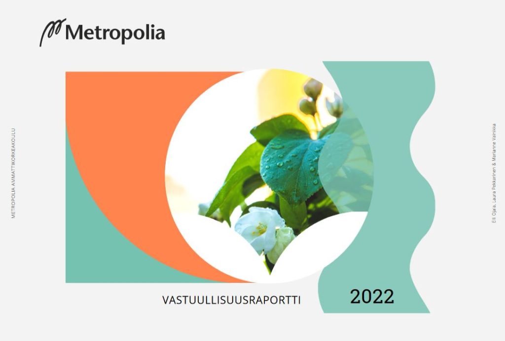 Vastuullisuusraportin kansikuva, kuvituskuva.